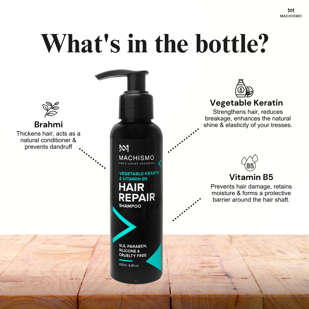 VEGETABLE KERATIN & VITAMIN B5 HAIR REPAIR SHAMPOO