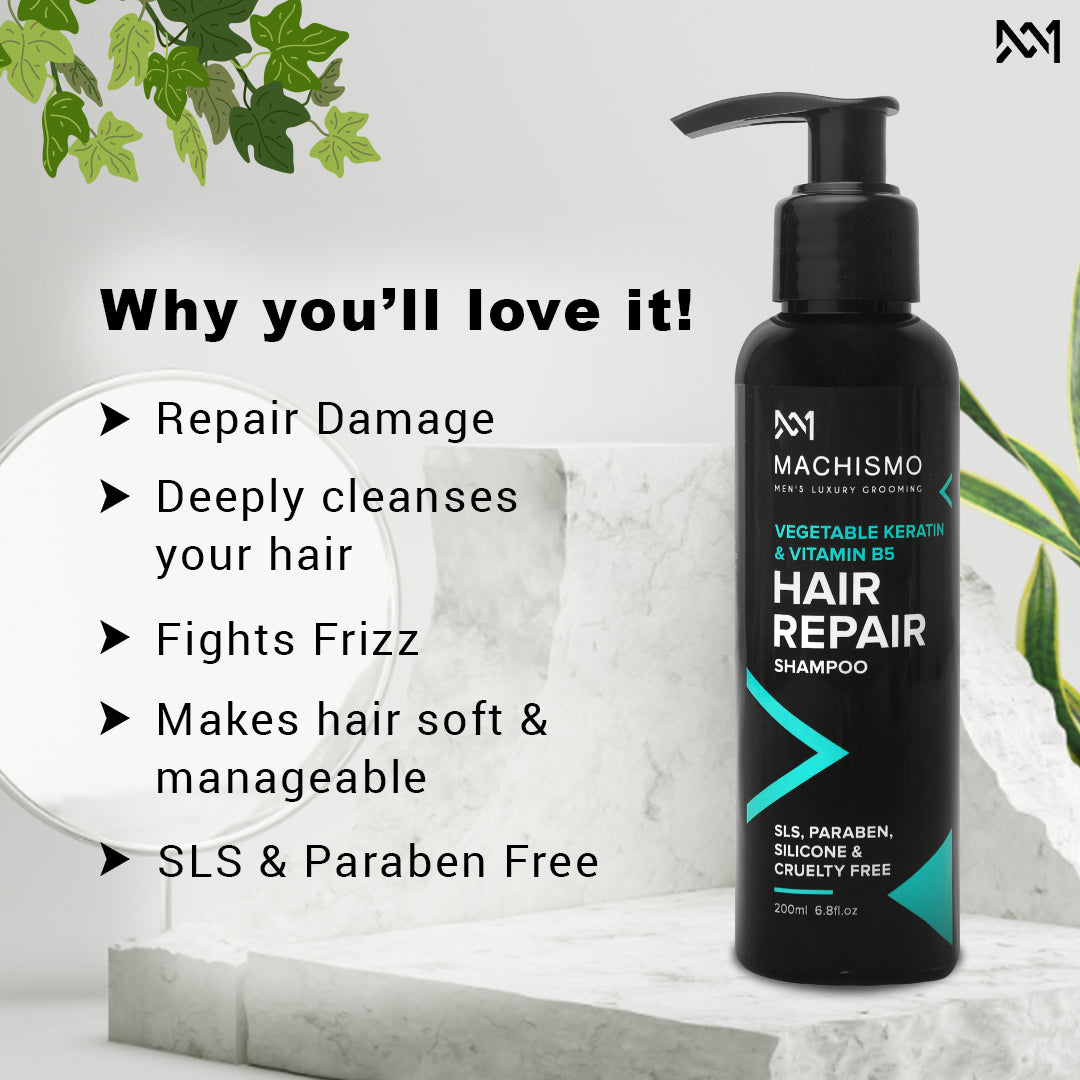 VEGETABLE KERATIN & VITAMIN B5 HAIR REPAIR SHAMPOO