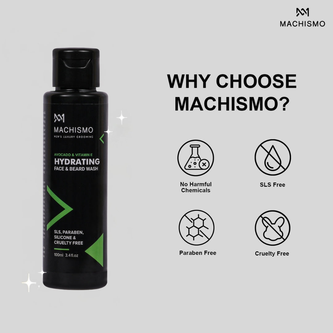 Avocado & Vitamin E Hydrating Face & Beard Wash